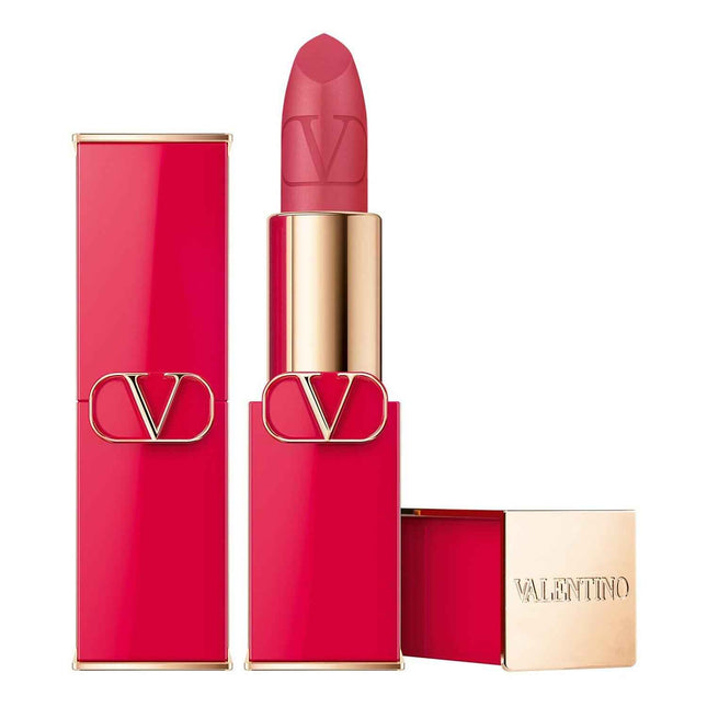 Valentino Rosso Matte – Cream Lipstick for Women, 102R, Refillable, 3.5 g
