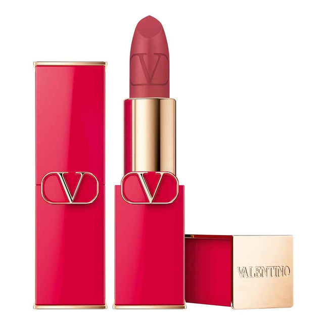 Valentino Rosso Matte – Cream Lipstick for Women, 110R, Refillable, 3.5 g