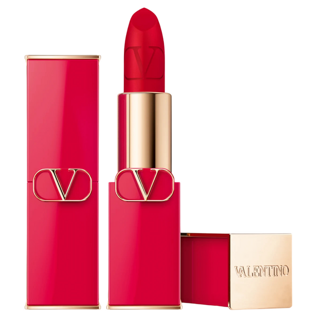 Valentino Rosso Matte – Cream Lipstick for Women, 22A, Refillable, 3.5 g