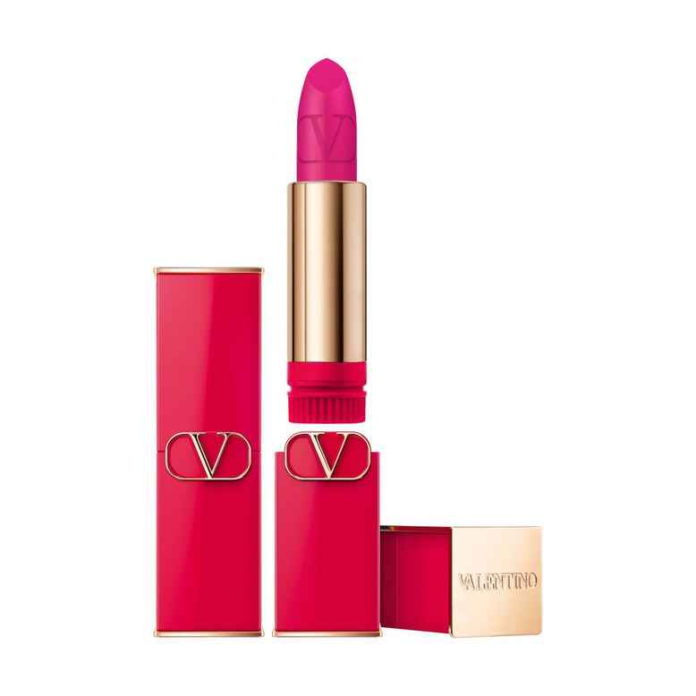 Valentino Rosso Matte – Cream Lipstick for Women, 302R, Refillable, 3.5 g