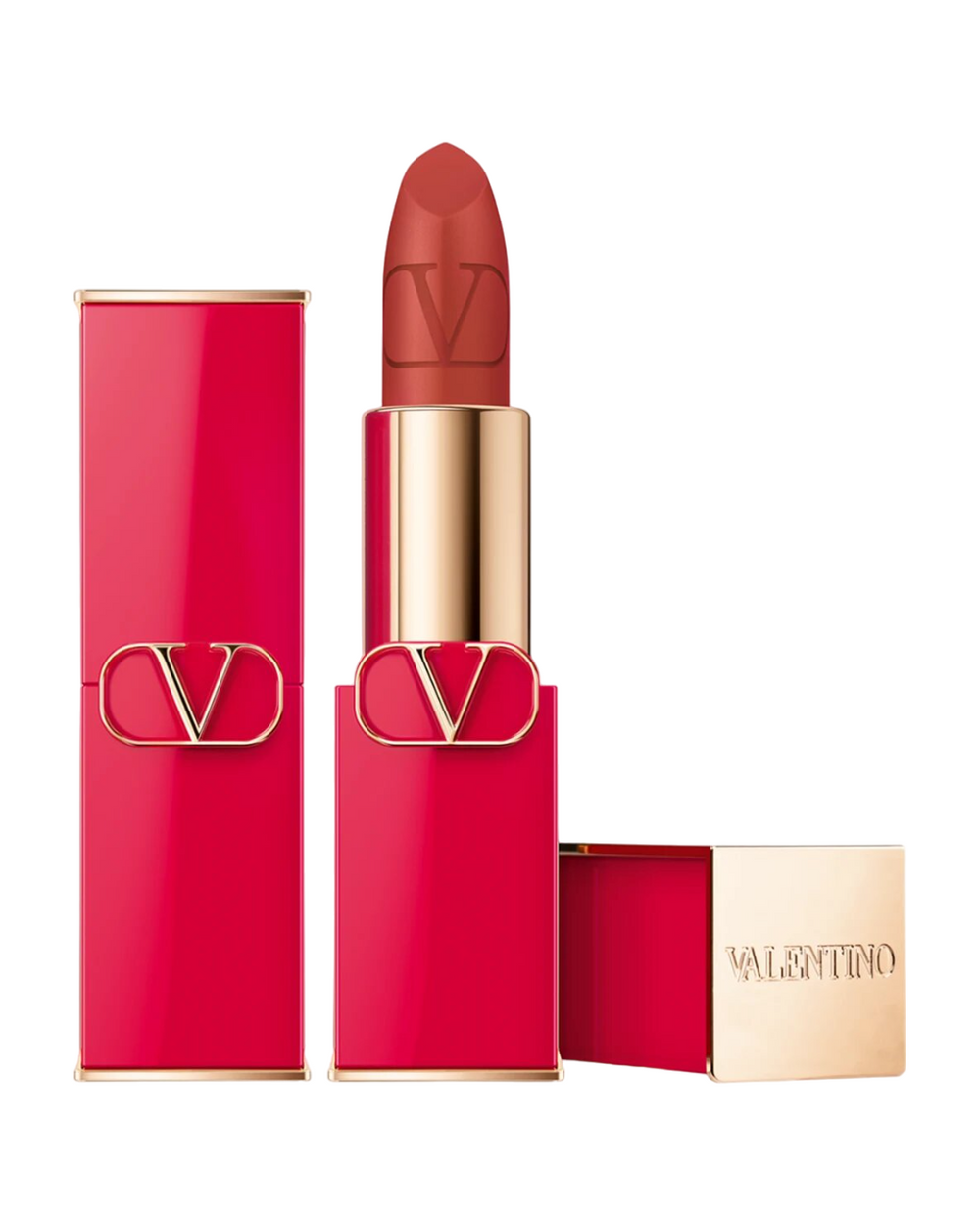 Valentino Rosso Matte – Cream Lipstick for Women, 409A, Refillable, 3.5 g