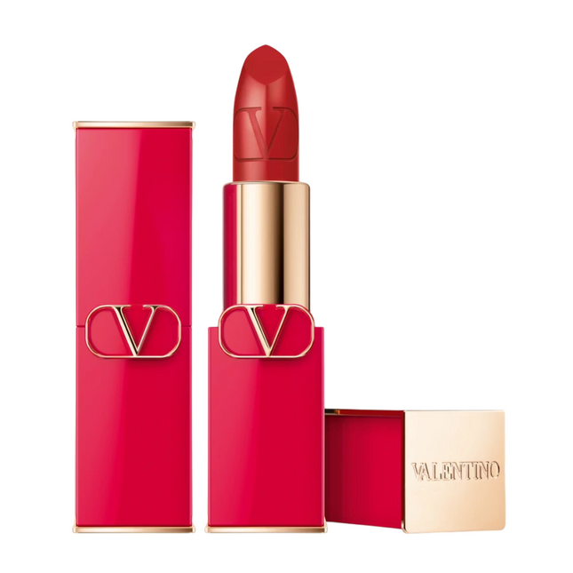 Valentino Rosso Satin Finish – Cream Lipstick for Women, 205A, Refillable, 3.5 g