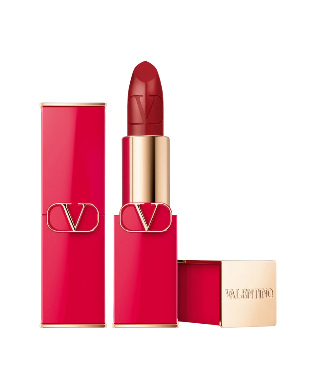 Valentino Rosso Satin Finish – Cream Lipstick for Women, 213R, Refillable, 3.5 g