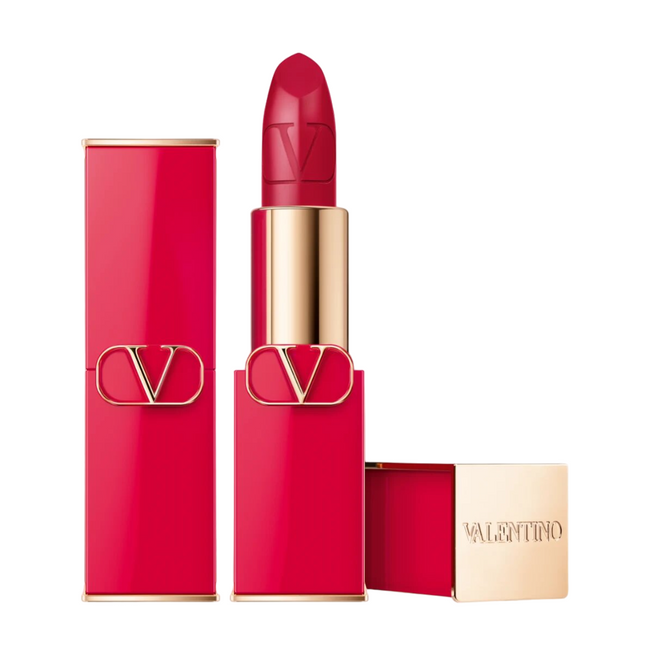 Valentino Rosso Satin Finish – Cream Lipstick for Women, 300R, Refillable, 3.5 g