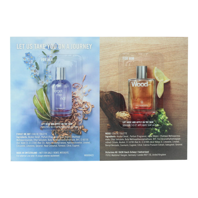 Victorinox Swiss Army Wood & Forget Me Not – Eau de Toilette Unisex, Sample