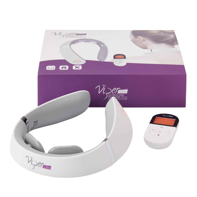 ViperPharm Vipernake Go Neck Pain Wireless With An Ergonomic Design – Massagers Unisex, For Neck, Vp-0.1, White, Adult