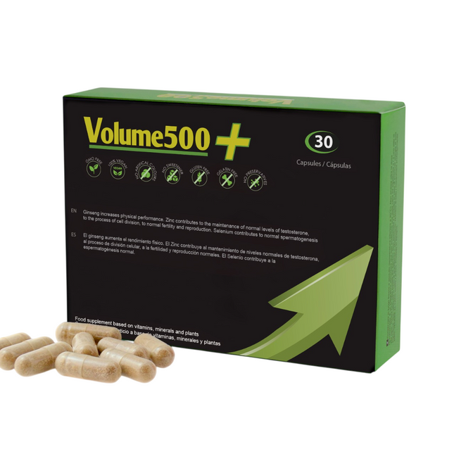 Volume500 Improve Sperm Quality & Quantity – Capsules for Men, 30 capsules