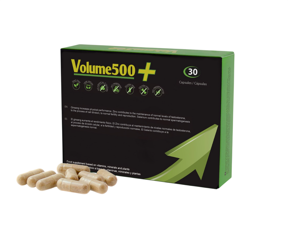 Volume500 Improve Sperm Quality & Quantity – Capsules for Men, 30 capsules