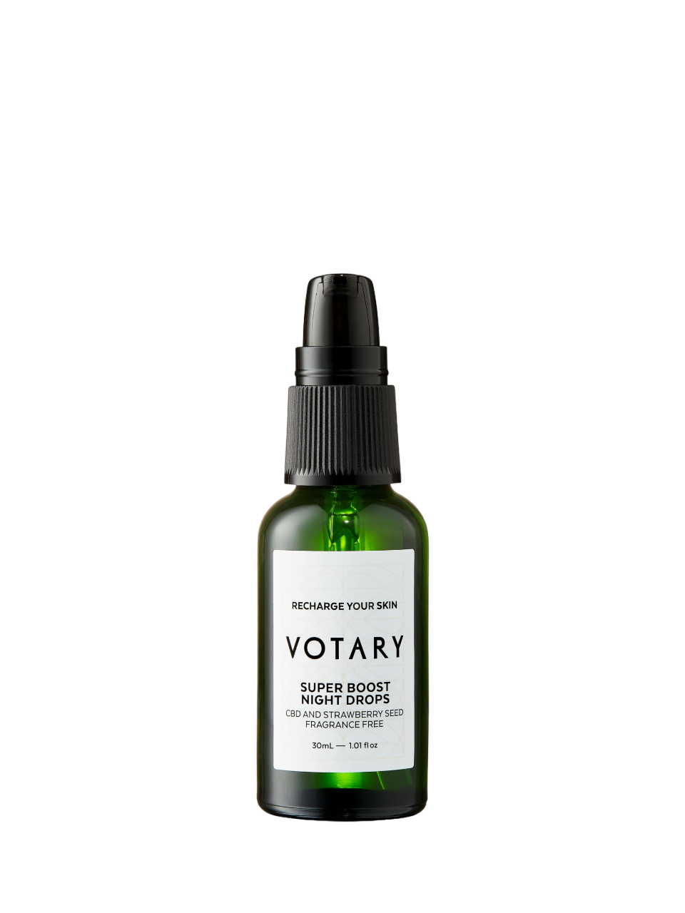Votary Super Boost CBD & Strawberry Seeds Recovery Night – Oil for Women, For Face, 30 ml
