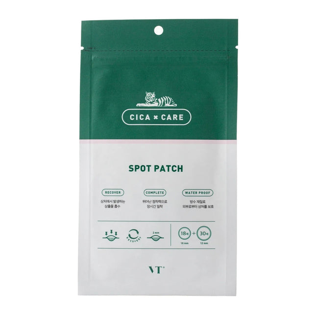 VT Cosmetics Cica Care Spot Recovery – Local Treatment Patch Unisex, For Face, Acne/Blemishes, 48 pcs