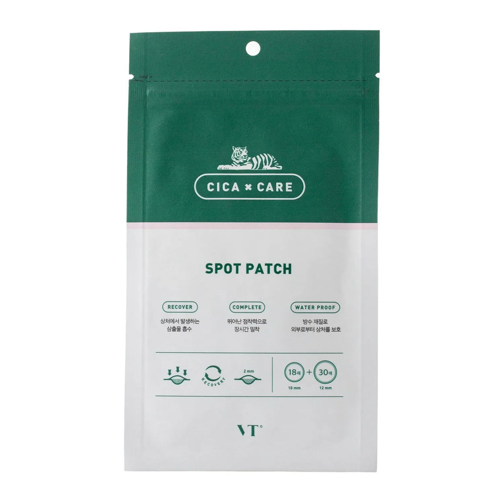 VT Cosmetics Cica Care Spot Recovery – Local Treatment Patch Unisex, For Face, Acne/Blemishes, 48 pcs