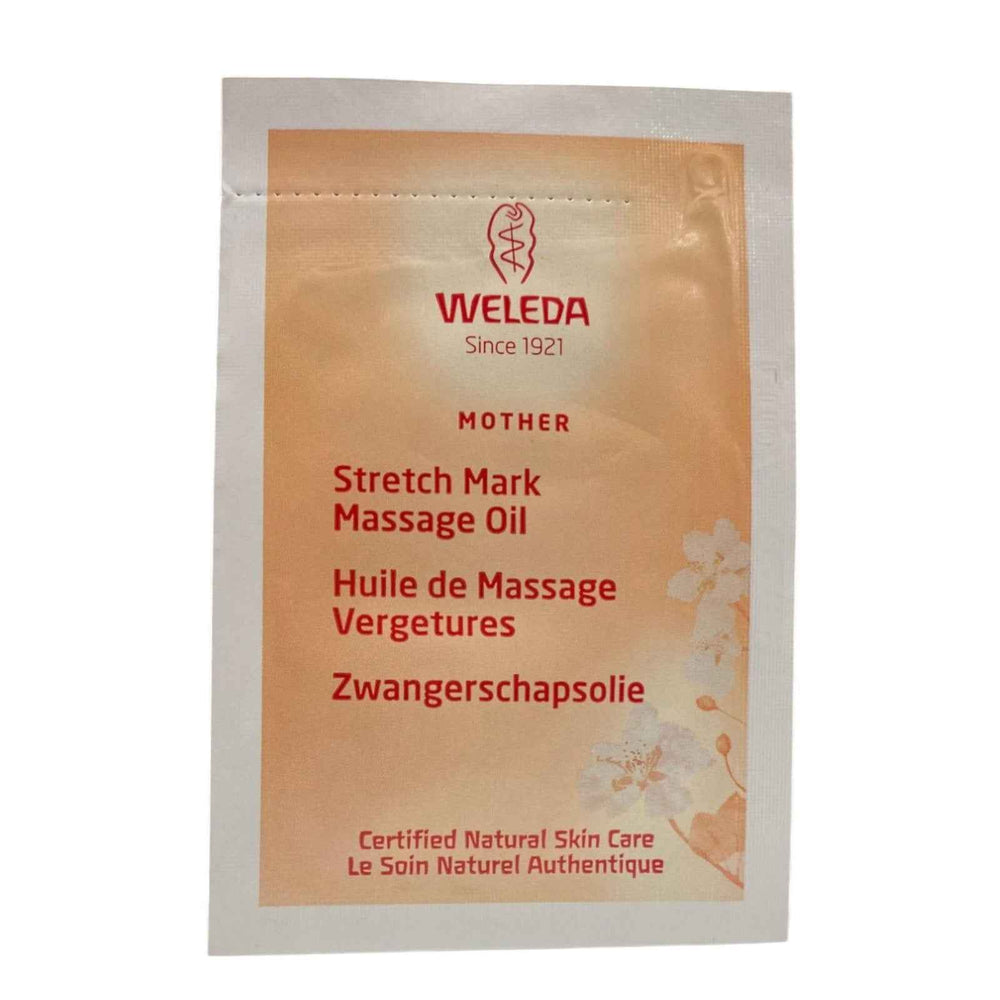 Weleda Mama Anti-Stretch Marks – Massage Oil for Women, Almond Extract, 2 ml Sample
