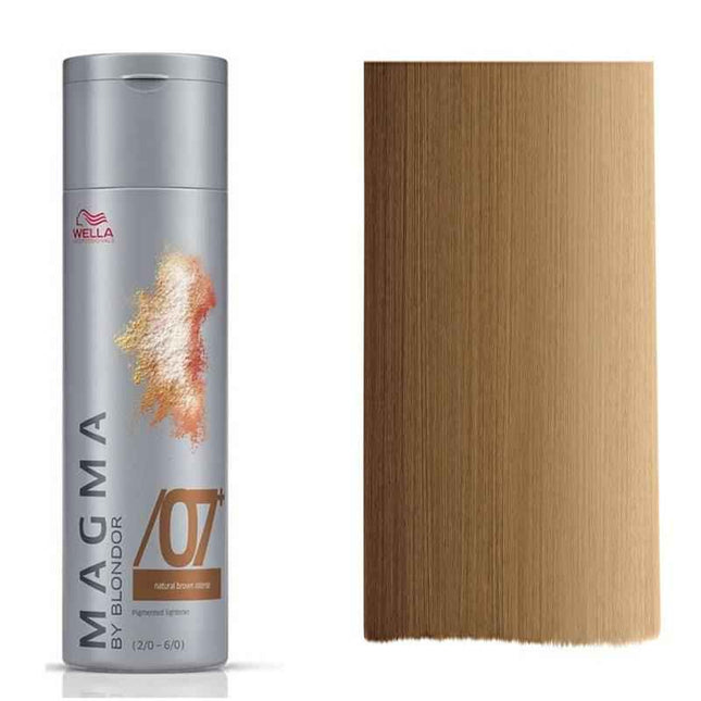 Wella Professionals Magma By Blondor – Hair Colouring Cream Toner for Women, /07+ Dark Chestnut, For Foiling And FreeHand Techniques, 120 g