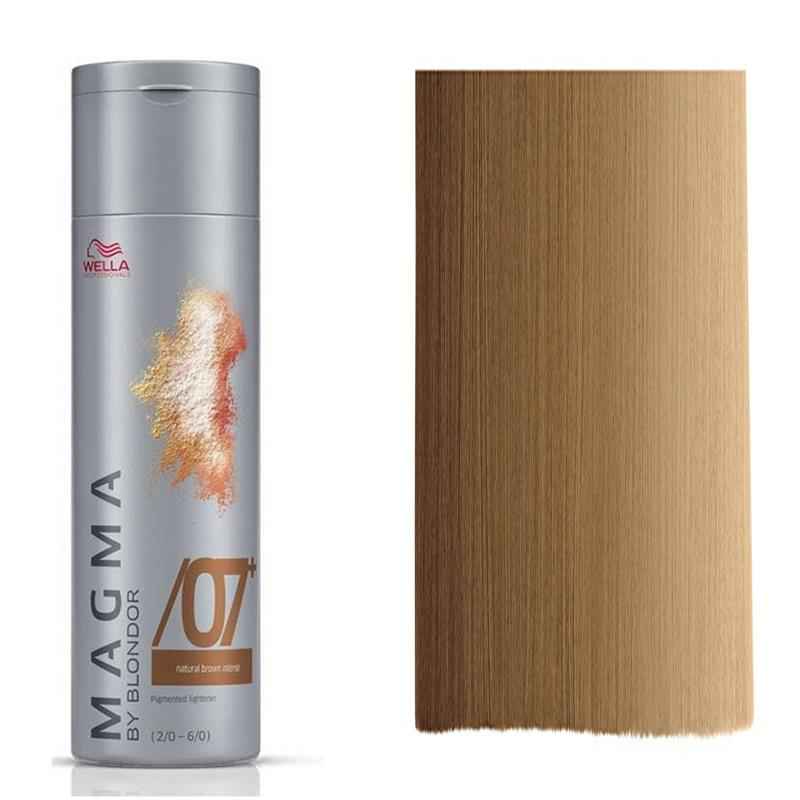 Wella Professionals Magma By Blondor – Hair Colouring Cream Toner for Women, /07+ Dark Chestnut, For Foiling And FreeHand Techniques, 120 g