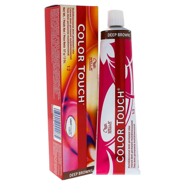 Wella Professionals Color Touch Ammonia-Free – Semi-Permanent Hair Dye for Women, 5/75 Light Chestnut Brown Mahogany, 60 ml