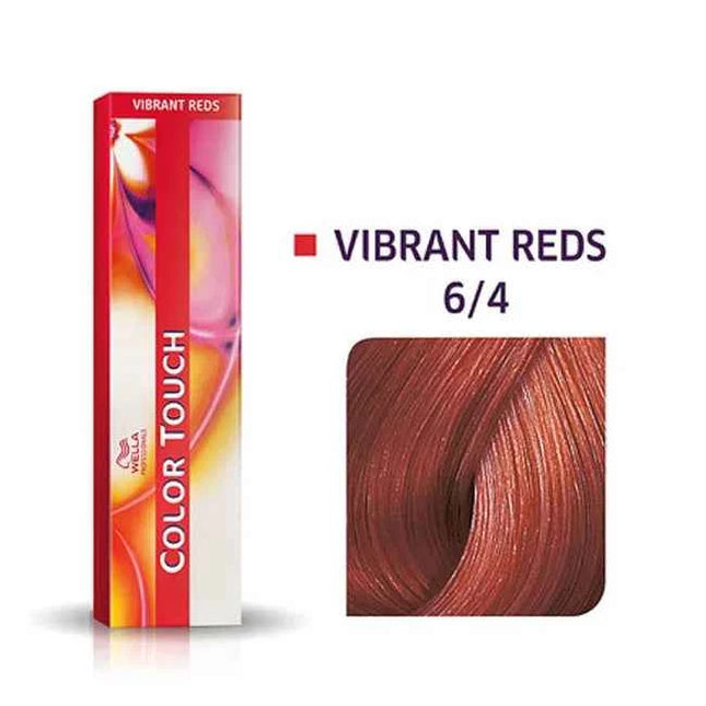 Wella Professionals Color Touch Ammonia-Free – Semi-Permanent Hair Dye for Women, 6/4 Dark Blonde Red, 60 ml