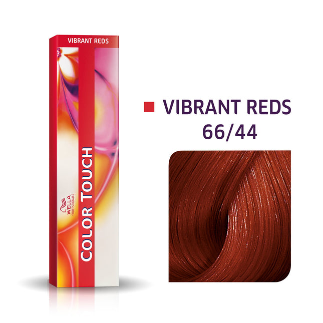 Wella Professionals Color Touch Ammonia-Free – Semi-Permanent Hair Dye for Women, 66/44 Dark Blonde Intensive Red, 60 ml