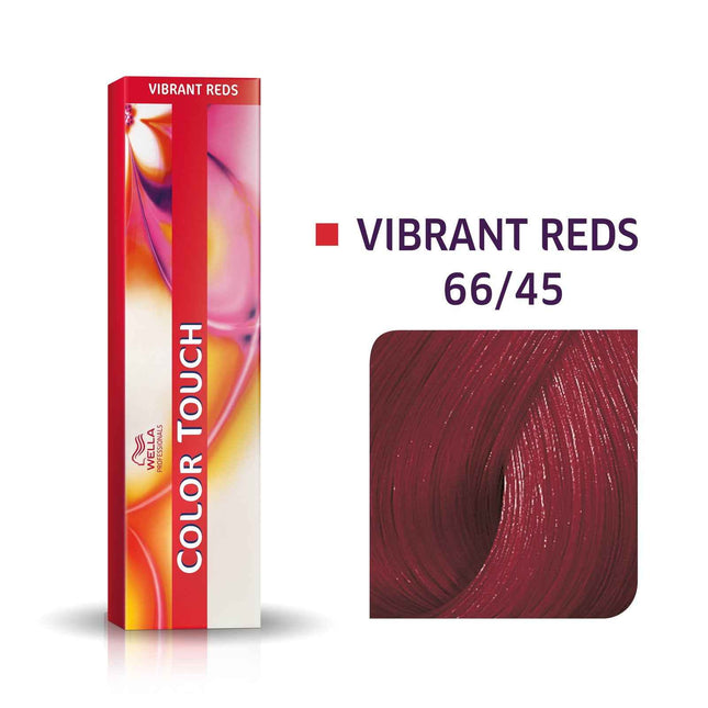 Wella Professionals Color Touch Ammonia-Free – Semi-Permanent Hair Dye for Women, 66/45 Dark Intense Red Mahogany Blonde, 60 ml