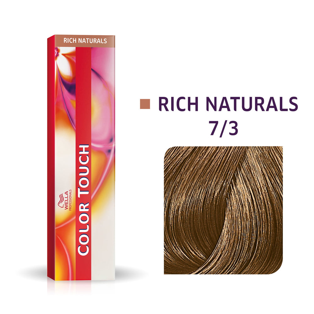Wella Professionals Color Touch Ammonia-Free – Semi-Permanent Hair Dye for Women, 7/3 Medium Blonde Chestnut Pearl, 60 ml
