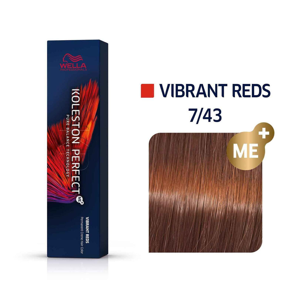 Wella Professionals Color Touch Ammonia-Free – Semi-Permanent Hair Dye for Women, 7/43 Vibrant Reds, 60 ml