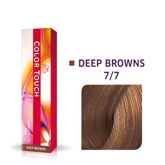 Wella Professionals Color Touch Ammonia-Free – Semi-Permanent Hair Dye for Women, 7/7 Medium Chestnut Blond, 60 ml