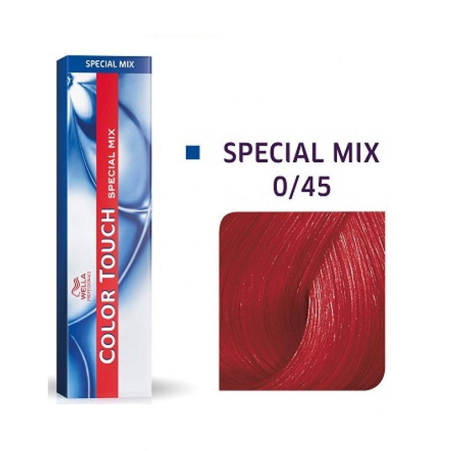 Wella Professionals Color Touch Special Mix Ammonia-Free – Semi-Permanent Hair Dye for Women, 0/45 Red Mahogany, 60 ml