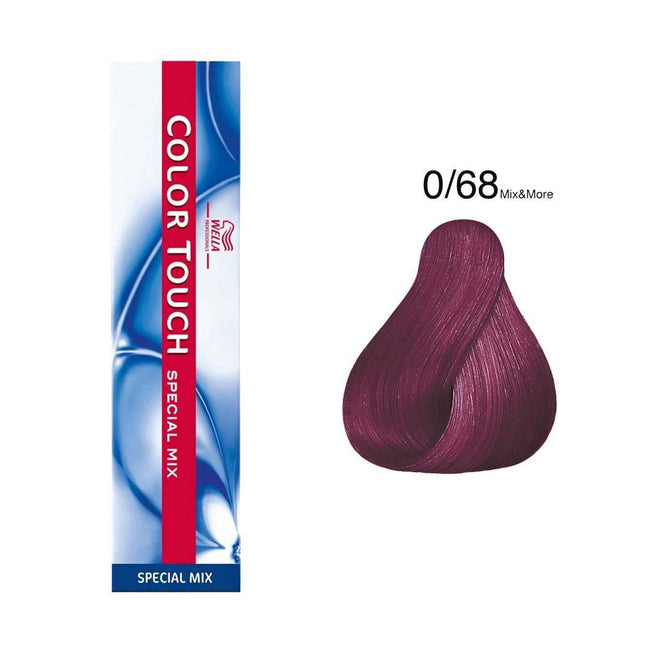 Wella Professionals Color Touch Special Mix Ammonia-Free – Semi-Permanent Hair Dye for Women, 0/68 Violet Blue, 60 ml
