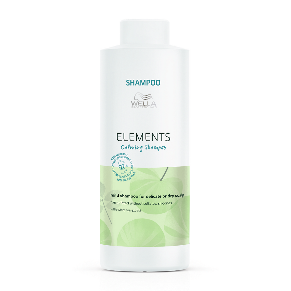Wella Professionals Elements Calming Silicone Free – Hair Shampoo for Women, For Calming, 1000 ml