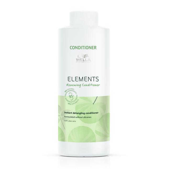 Wella Professionals Elements Renewing Silicone Free – Hair Conditioner for Women, Anti-Frizz, 1000 ml
