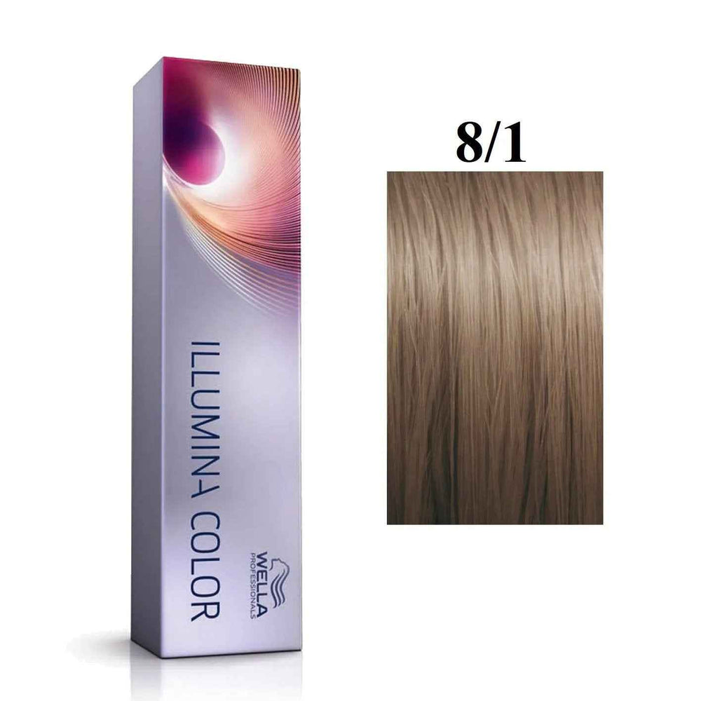 Wella Professionals Illumina Color – Permanent Hair Dye for Women, 8/1, 60 ml