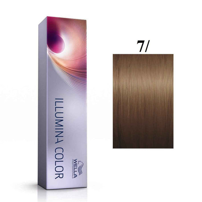 Wella Professionals Illumina Color – Permanent Hair Dye for Women, 7/ Medium Blonde, 60 ml
