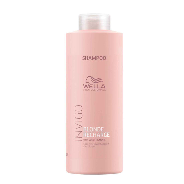 Wella Professionals Invigo Blonde Recharge Color Pigments – Hair Colour Shampoo for Women, For Blonde Hair, Cool Blonde, 1000 ml