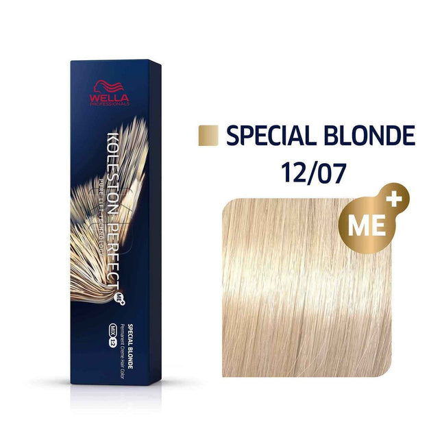 Wella Professionals Koleston Perfect Me+ – Permanent Hair Dye for Women, 12/07, 60 ml