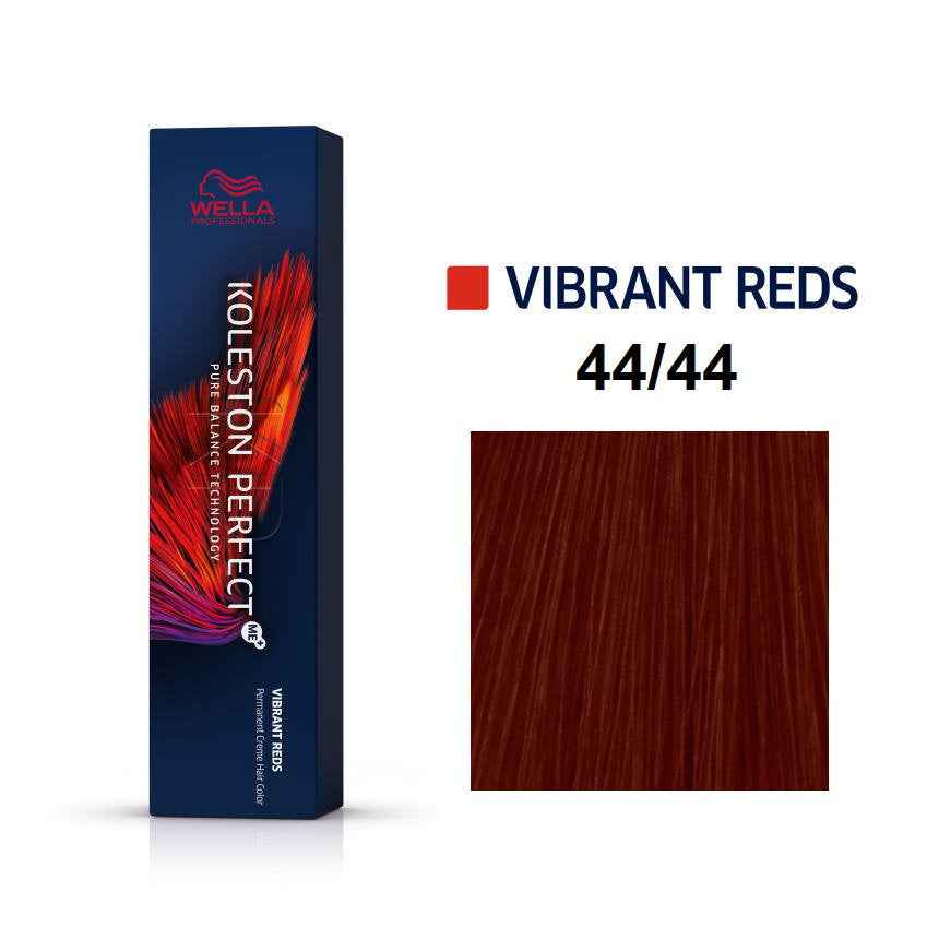 Wella Professionals Koleston Perfect Me+ – Permanent Hair Dye for Women, 44/44 Medium Intense Red Brown, 60 ml