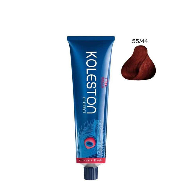 Wella Professionals Koleston Perfect Me+ – Permanent Hair Dye for Women, 55/44 Intense Light Brown Red Red, 60 ml