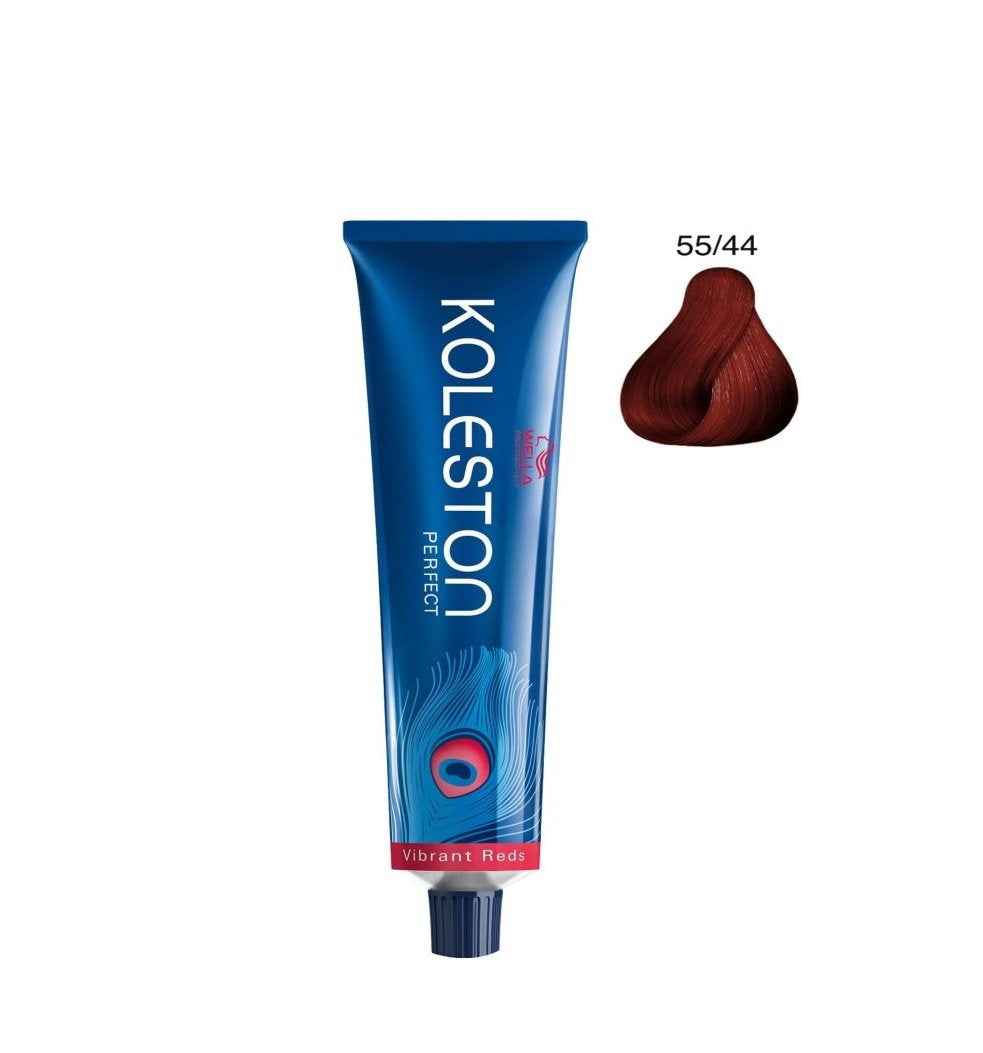 Wella Professionals Koleston Perfect Me+ – Permanent Hair Dye for Women, 55/44 Intense Light Brown Red Red, 60 ml