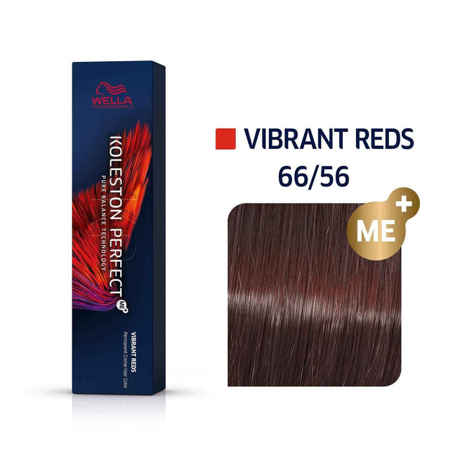 Wella Professionals Koleston Perfect Me+ – Permanent Hair Dye for Women, 66/56 Dark Blonde Intense Violet Mahogany, 60 ml