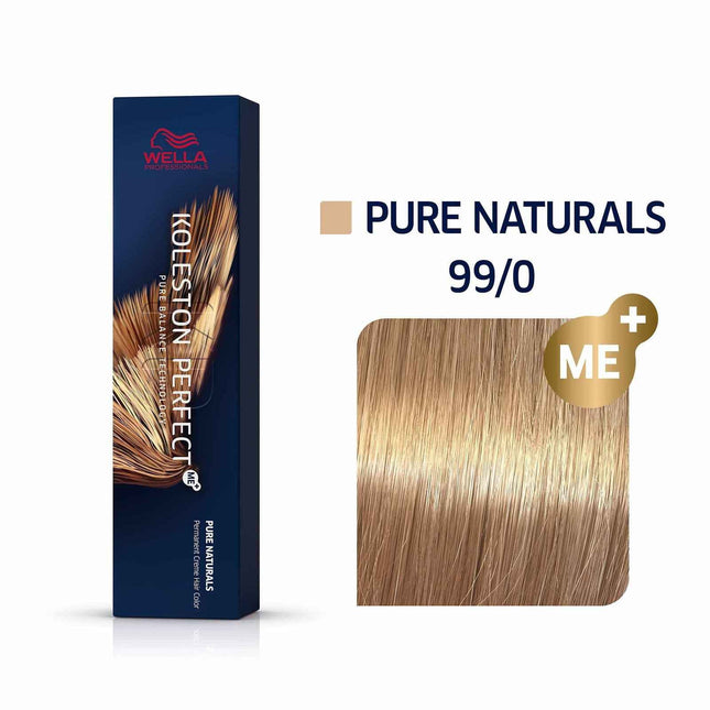 Wella Professionals Koleston Perfect Me+ – Permanent Hair Dye for Women, 99/0 Bright Blonde Natural Intense, 60 ml