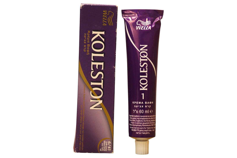 Wella Professionals Koleston Perfect Me+ Vegan – Permanent Hair Dye for Women, 6/41 Dark Blonde/Red Ash, 60 ml Tester