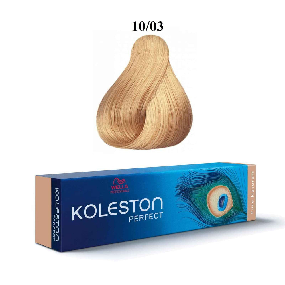 Wella Professionals Koleston Perfect – Permanent Hair Dye for Women, 10/03 Bright Natural Golden Blond, 60 ml