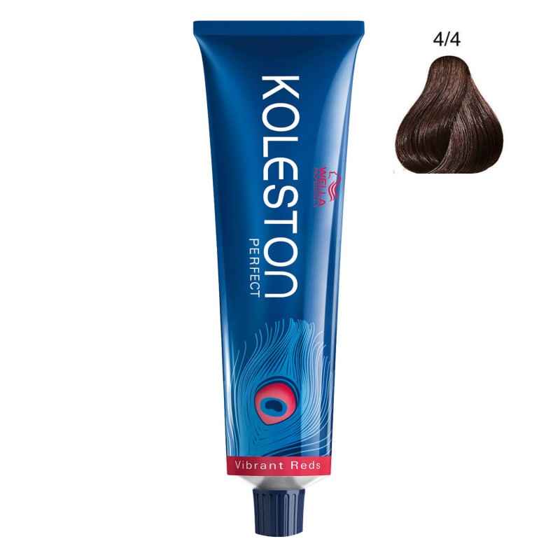 Wella Professionals Koleston Perfect – Permanent Hair Dye for Women, 4/4 Medium Brown Red, 60 ml