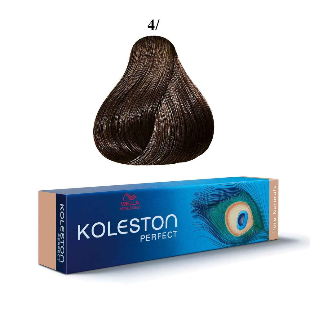 Wella Professionals Koleston Perfect – Permanent Hair Dye for Women, 4/ Medium Brown, 60 ml