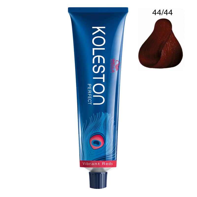 Wella Professionals Koleston Perfect – Permanent Hair Dye for Women, 44/44 Medium Intense Red Brown, 60 ml