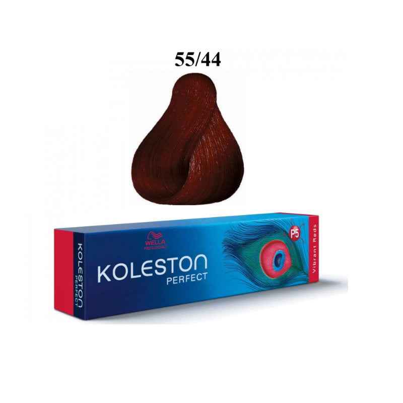 Wella Professionals Koleston Perfect – Permanent Hair Dye for Women, 55/44 Intense Light Brown Red Red, 60 ml