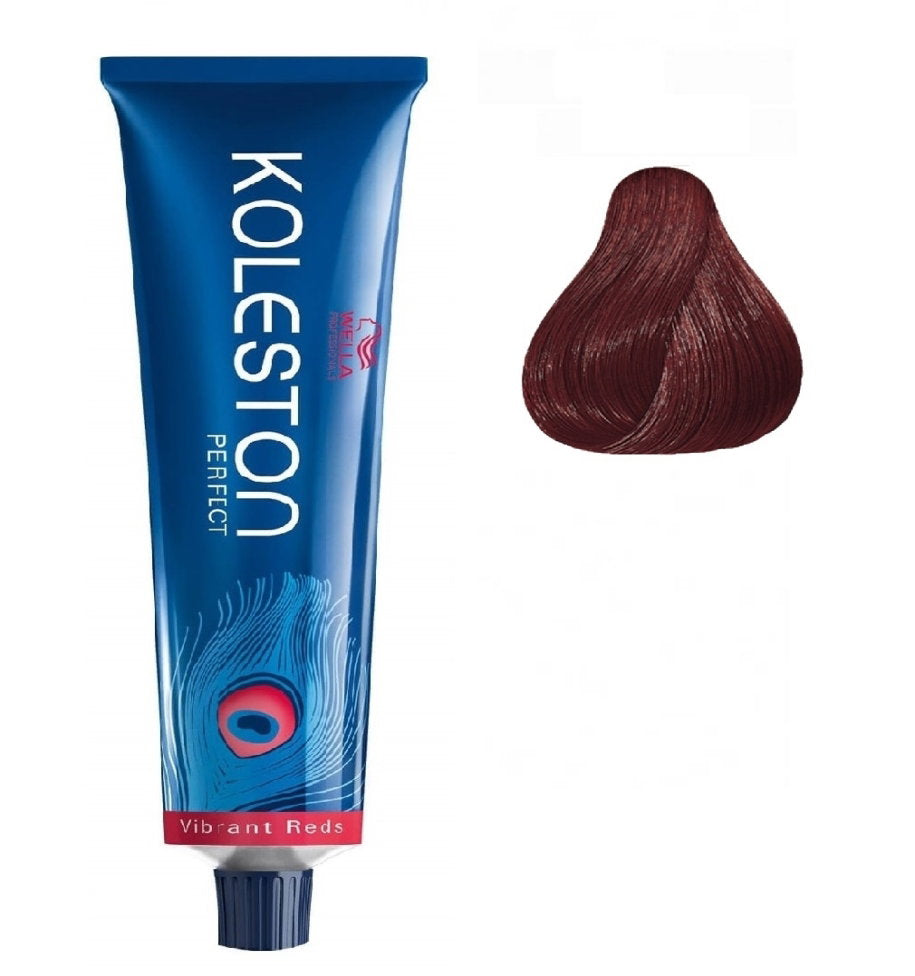 Wella Professionals Koleston Perfect – Permanent Hair Dye for Women, 55/55 Light Brown Intensive Mahogany Intensive, 60 ml