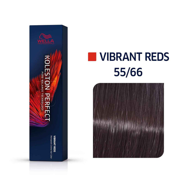 Wella Professionals Koleston Perfect – Permanent Hair Dye for Women, 55/66 Light Chestnut Deep Violet Intense, 60 ml