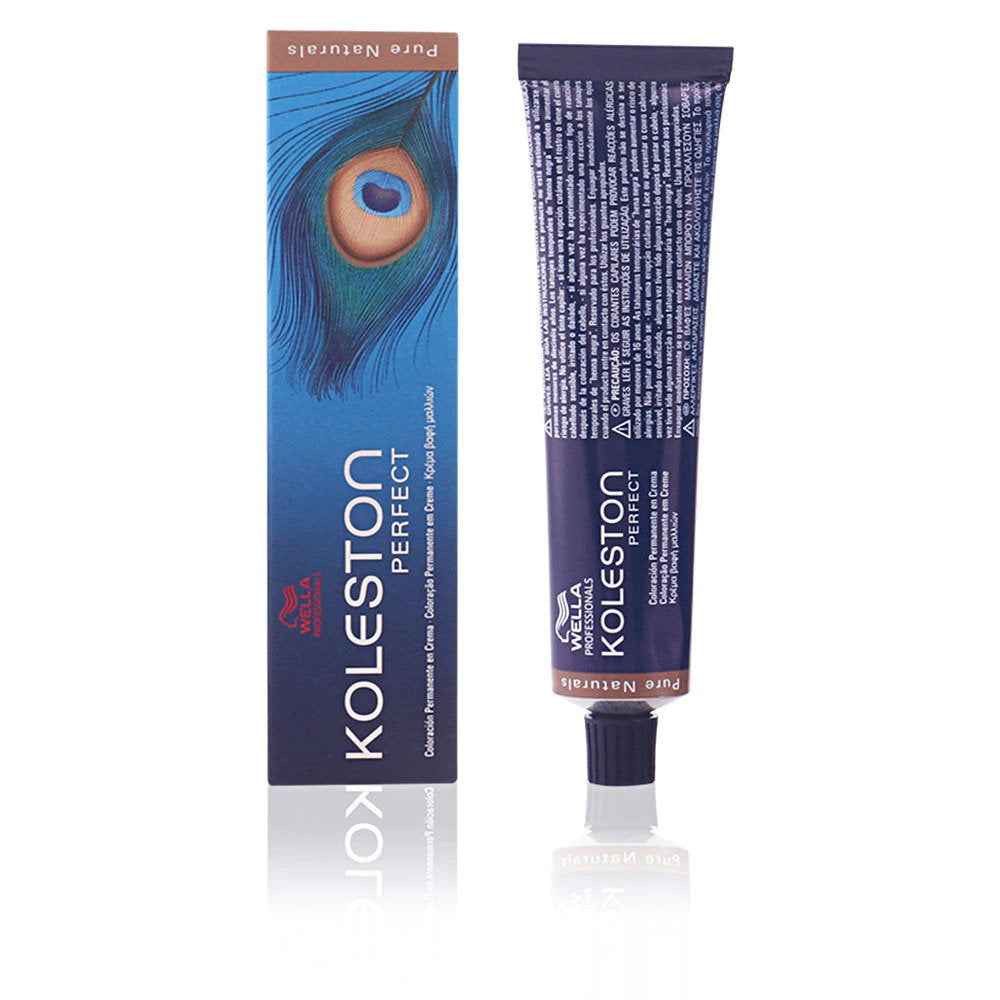 Wella Professionals Koleston Perfect – Permanent Hair Dye for Women, 7/01 Medium Blonde Natural Ash, 60 ml