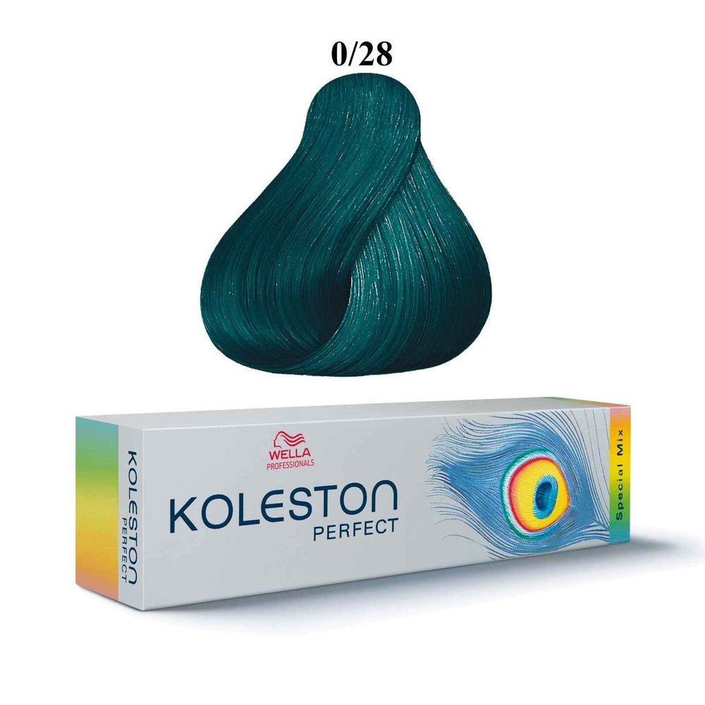 Wella Professionals Koleston Perfect Special Mix – Permanent Hair Dye for Women, 0/28 Matte Blue, 60 ml