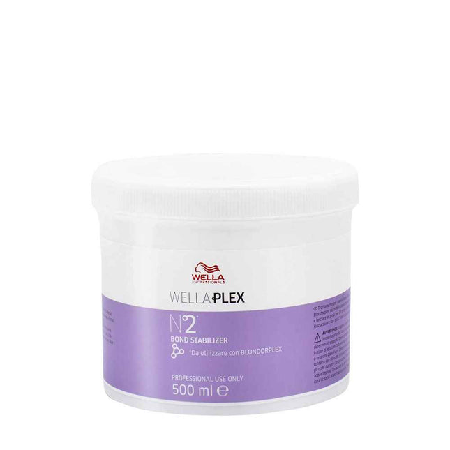 Wella Professionals Wellaplex Bond Stabilizer No.2 – Post Colour Treatment Cream for Women, For Strengthening, 500 ml