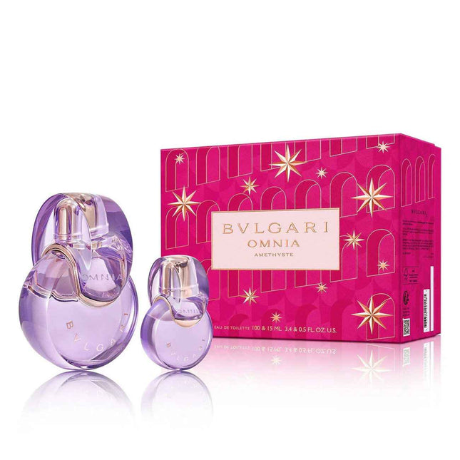 Bvlgari Xmas 2023 Set Bvlgari: Omnia Amethyste – Eau de Toilette for Women, 100 ml + Omnia Amethyste, 15 ml Miniature
